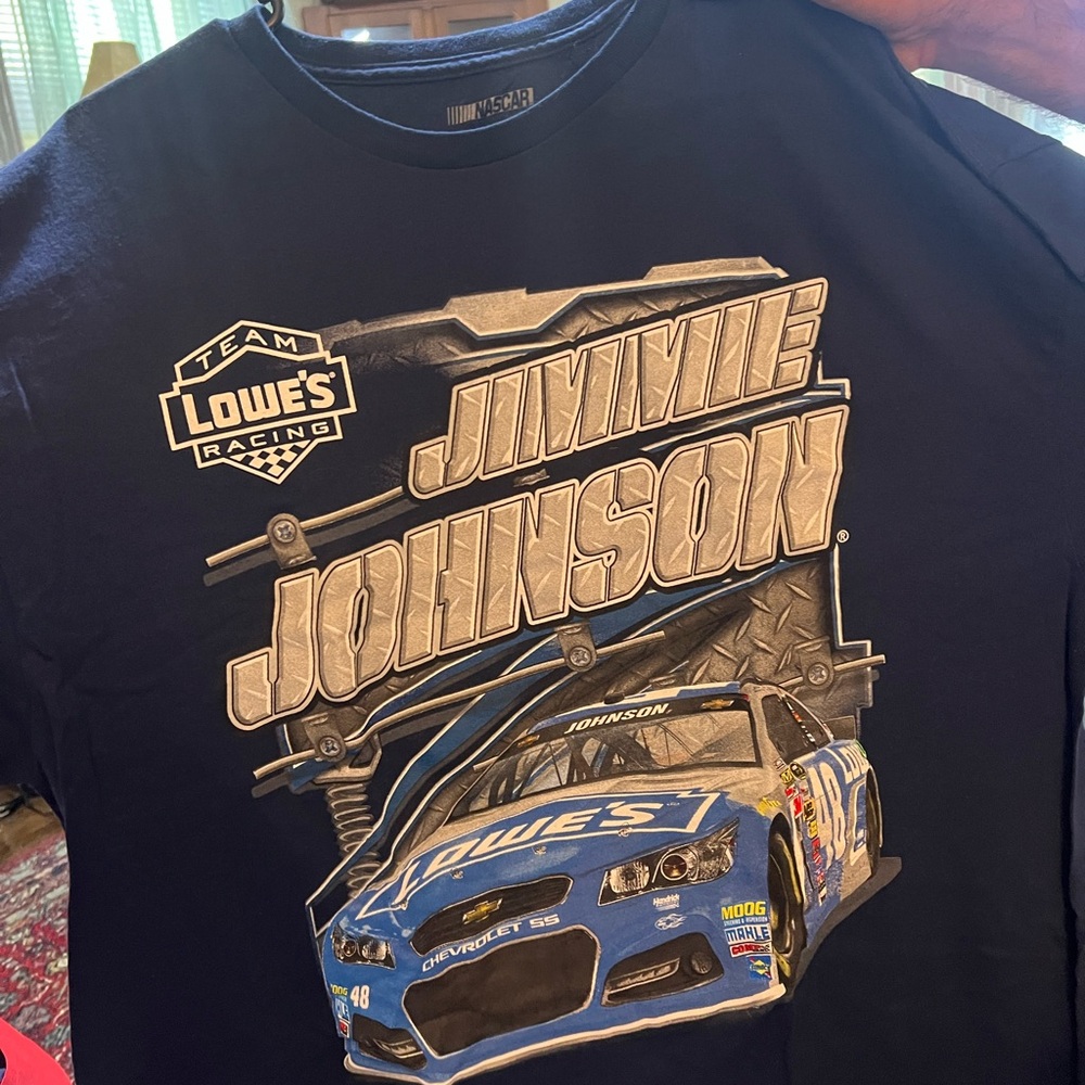 Jimmie Johnson Lowe's Racing Graphic Tee - Navy Blue vintage 2x
